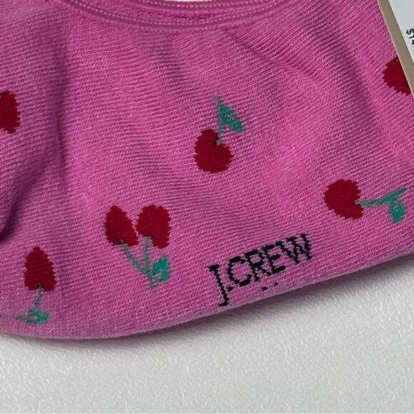 J.Crew Womens Heart and Cherries No Show Ankle Socks  New with tag - Picture 7 of 11